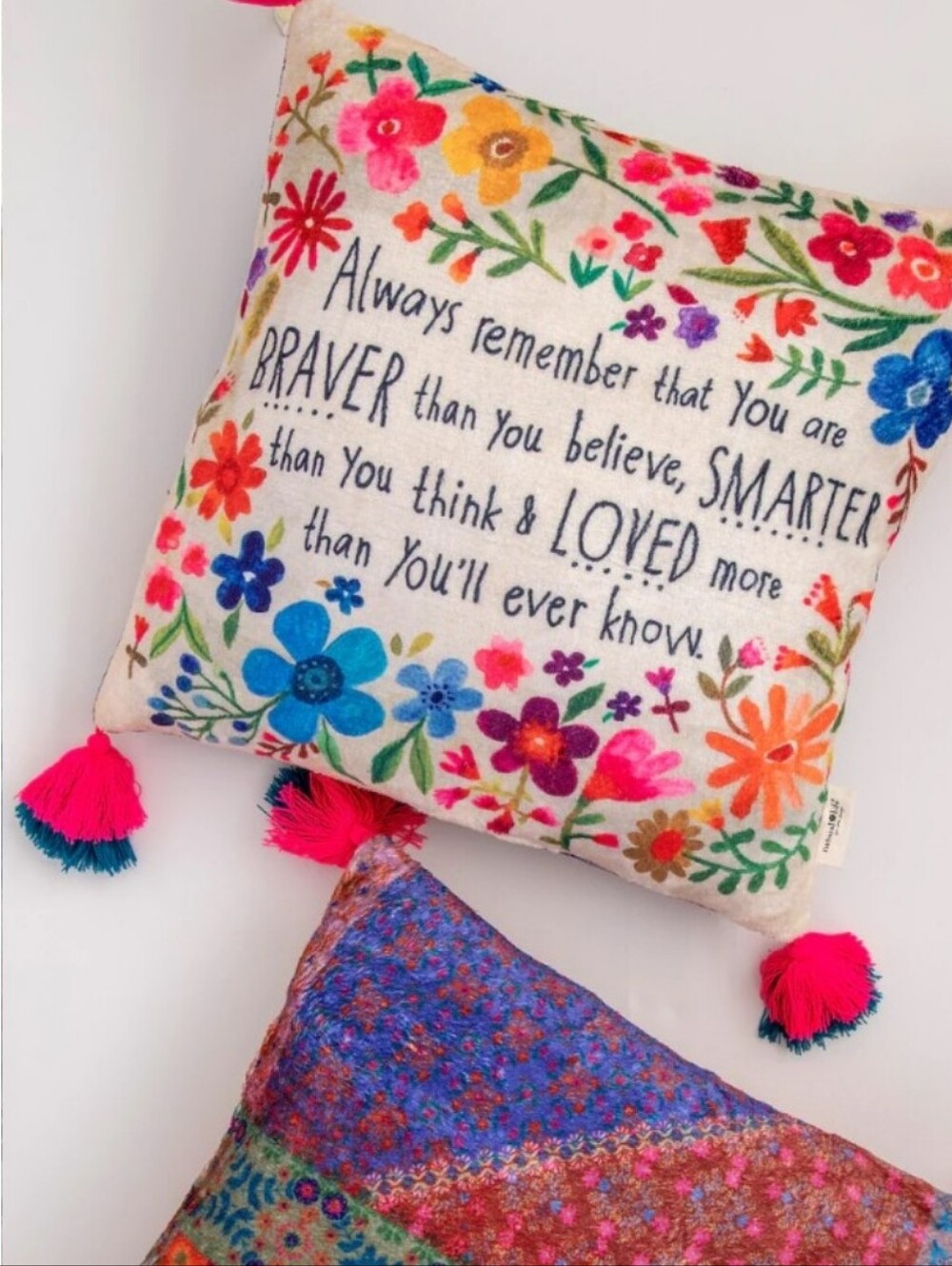 Natural Life Double Sided Cozy Throw Pillow Always Remember